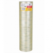 齐心 JP4810-6 普透封箱胶带 6卷/筒 48mm*100y 6卷装